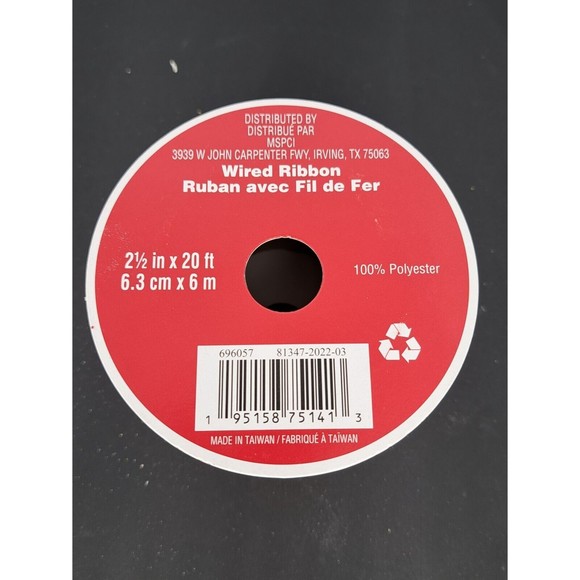 NEW Celebrate it Wired Ribbon Decorated Trees Holiday 2.5"x20' Christmas - Picture 2 of 3